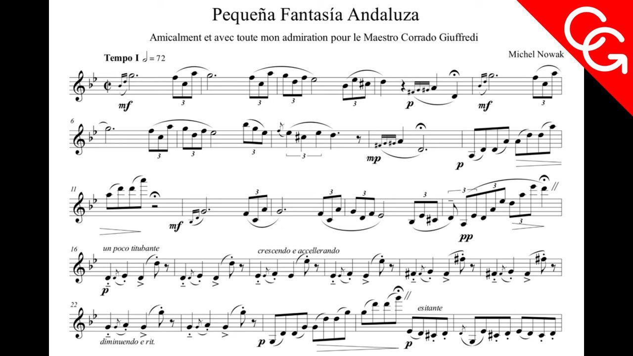 Corrado Giuffredi, clarinet solo | NOWAK Pequeña Fantasia Andaluza
