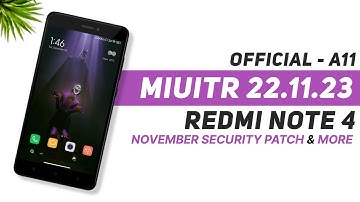 MIUITR 13 - 22.11.23 For Redmi Note 4 | Android 11 | November Security Patch