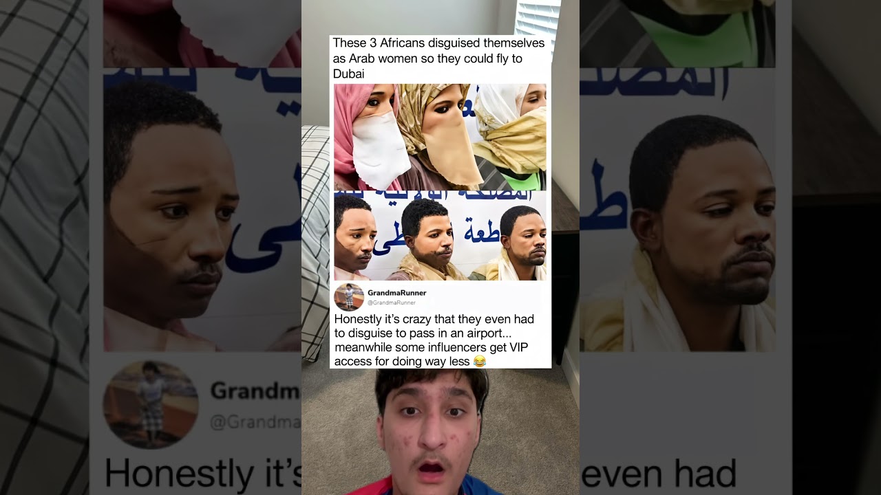 These 3 Africans disguised themselves as Arab women so they could fly to Dubai
