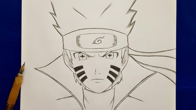 Como Desenhar Naruto Uzumaki [Naruto Shippuden] - (How to Draw Naruto  Uzumaki) - SLAY DESENHOS #208 