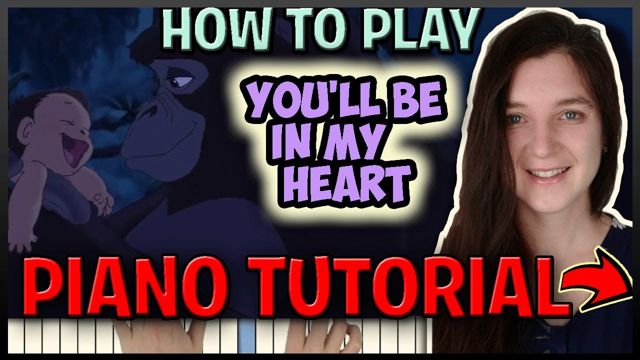How To Play You Ll Be In My Heart Tarzan Phil Collins Easy Synthesia Piano Tutorial Hd Youtube