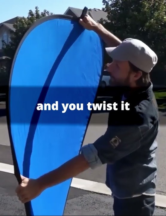 😮 How to fold portable green screen fast! 💨