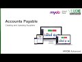 Myob advanced training  finance  accounts payable  creating and updating suppliers