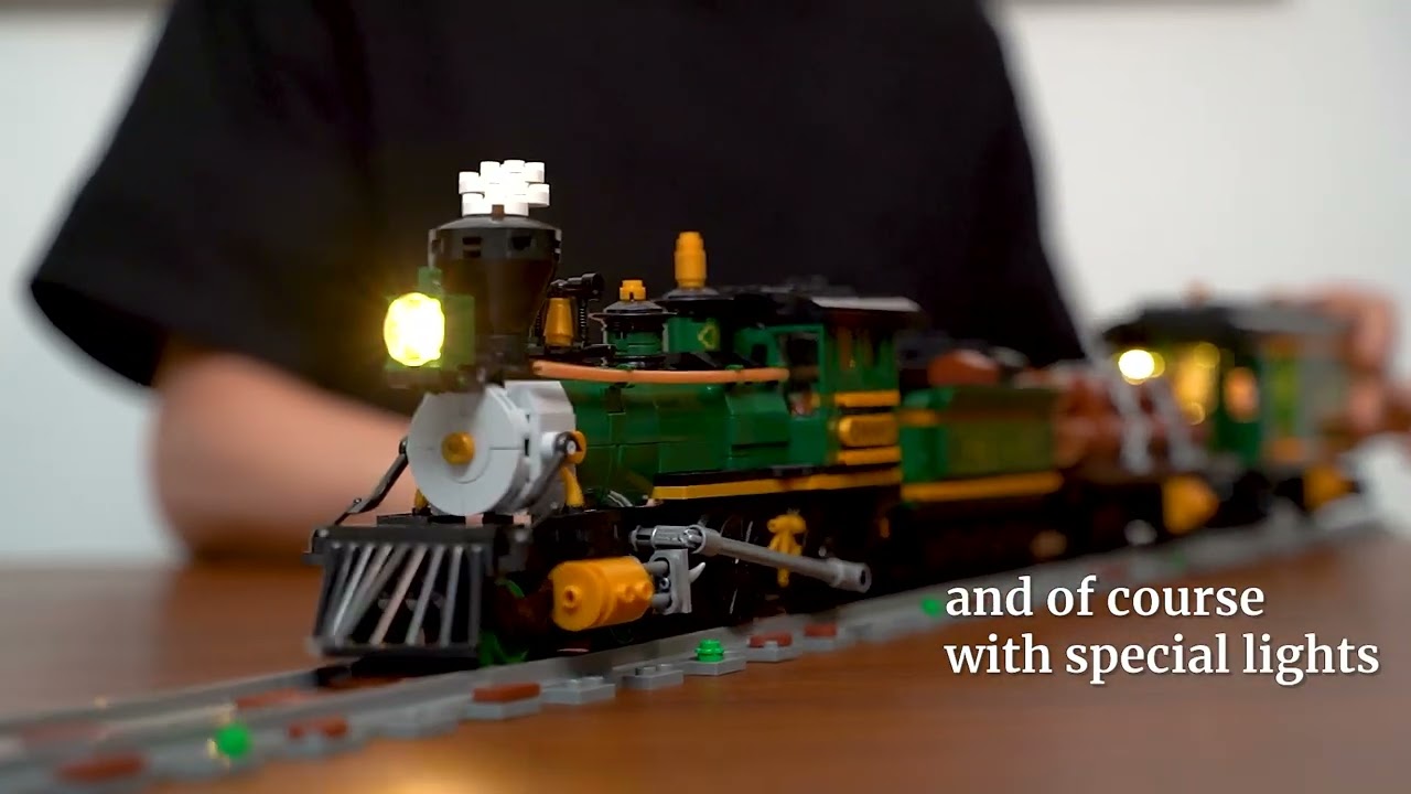 Lumibricks Western Freight Train F9036 – LED Steam Locomotive Building Set, image size:1280x720