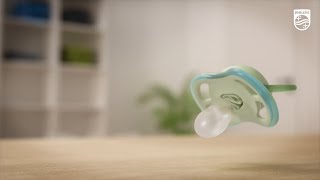 Soothe your baby with Philips Avent ultra air pacifier that lets her skin breathe