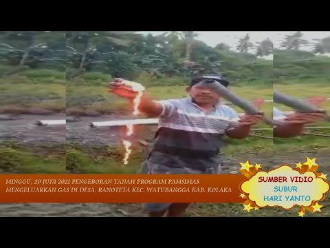 Viralll...Pengeboran Tanah Mengeluarkan GAS||Desa.ranoteta kec.watubangga. kab. kolaka