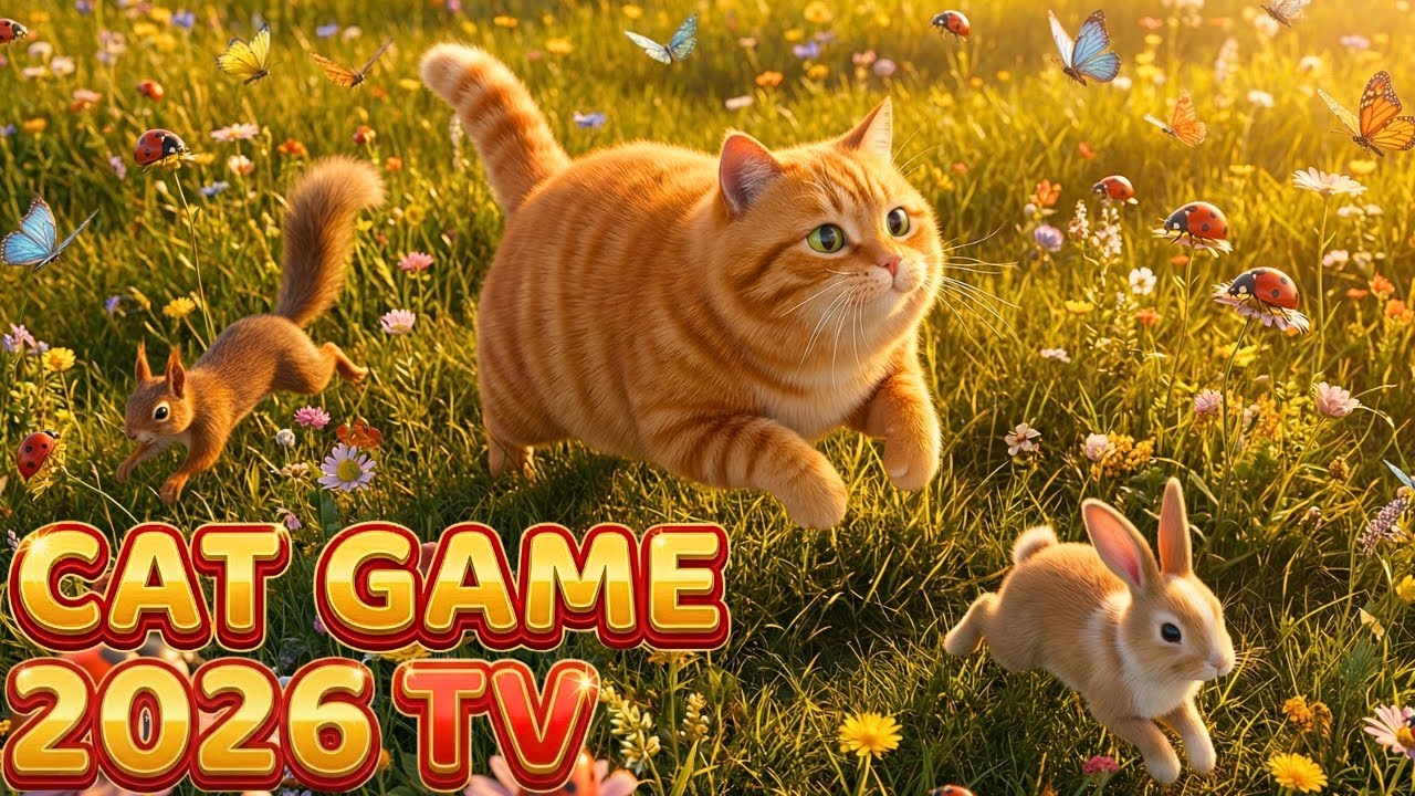 💖2026 BEST VIDEO FOR CAT: Cat Game Compilation🔔3 Hours of Cat Games😼Calm Piano Music For Cats