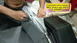 Complete Leather Menu Holder