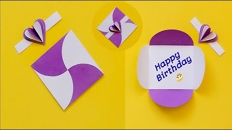 How to make circle envelope card|Greeting card for birthday|DIY|Gift Card|Handmade card|Paper crafts