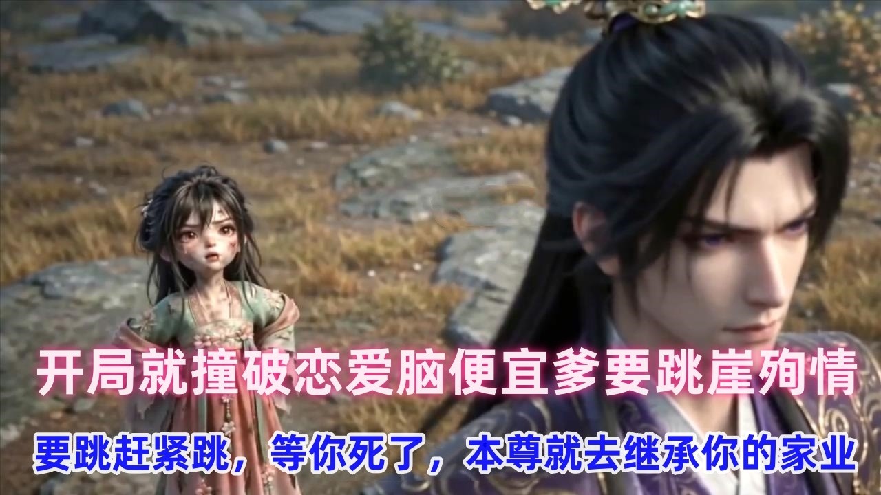 《恋爱脑父王》开局就撞破恋爱脑便宜爹要跳崖殉情，她叉腰狂怼：要跳赶紧跳，等你死了，本尊就去继承你的家业，看着眼前和自己长得一模一样的小崽子，血压飙升：小东西，谁教你这么无法无天？#漫画解说 #漫画