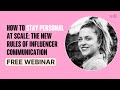 How to Personalize Influencer Marketing at Scale | Free Webinar