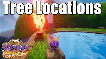 Spyro Reignited Trilogy: Sunny Villa Tree Locations - Burn All Trees Skill Point