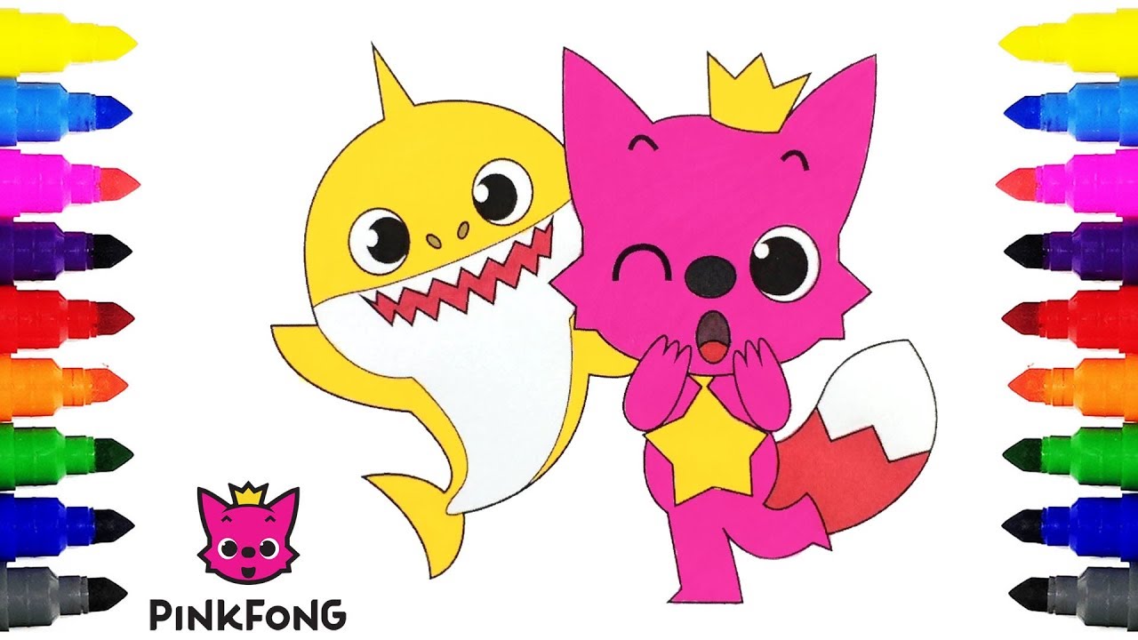 Pinkfong Baby Shark Coloring Pages for Kids YouTube