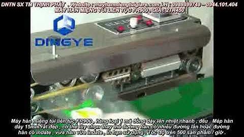 0944101404 Máy hàn miệng túi liên tục FR900, máy hàn miệng túi bạc, túi giấy, túi zipper
