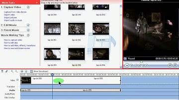 How to mute part of a video in Window Movie Maker
