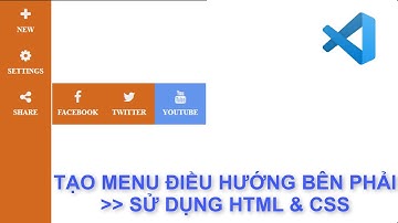 Tạo Menu điều hướng bên phải | Sử dụng HTML & CSS