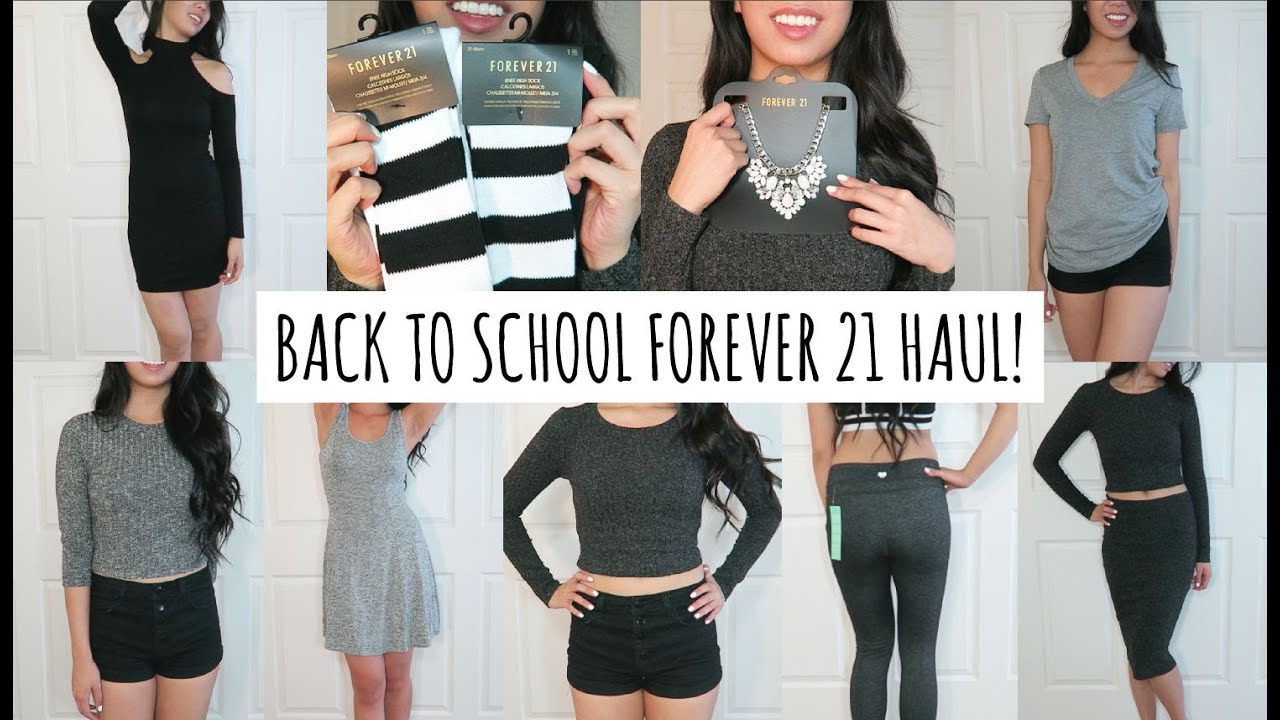 Back To School Try On Forever 21 Haul! - YouTube