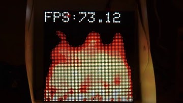 Fire Effect "old school" on the TinyPICO, Matrix Shield & PxMatrix