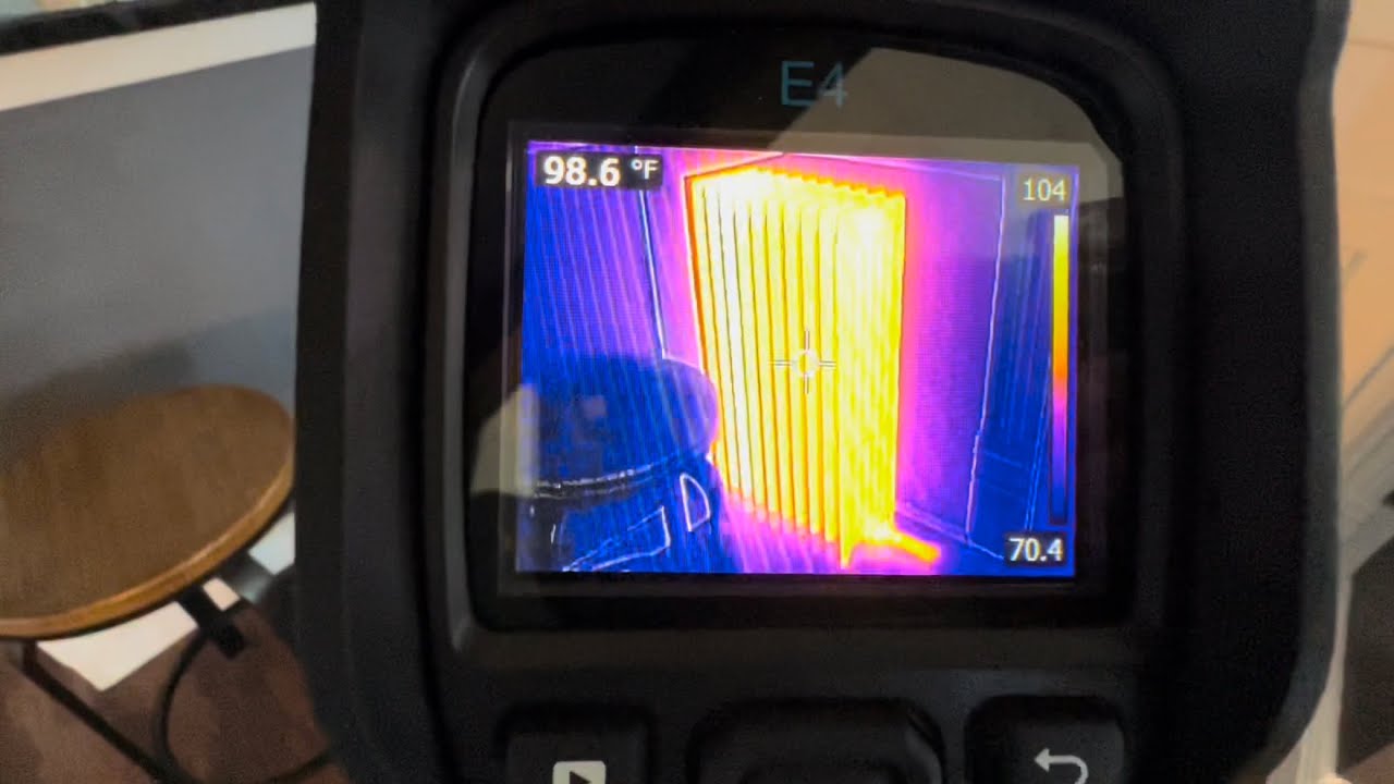 Using THERMAL IMAGING to Find Radiator Issues in a Home - YouTube