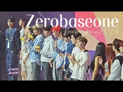20240331 KCON HONGKONG 2024 ENDING - Zerobaseone focus Ateez JO1 viviz sistar19 tempest Day6 ZB1