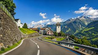 Scenic Swiss Drive 🇨🇭 Sargans to Glarus via Walensee & Kerenzerberg | 4K