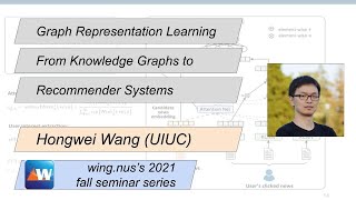 Graph Representation Learning From Knowledge Graphs to Recommender Systems / Hongwei Wang (UIUC) screenshot 1