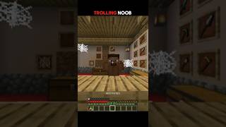 Trolling Noob 💀 | Minecraft || #minecraft #shorts #gaming