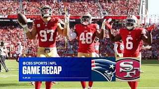 Niners DEMOLISH Patriots to avoid 3rd straight loss, Pats offensive woes continue | Game Recap