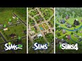 Все города в The Sims / Сравнение 3 частей