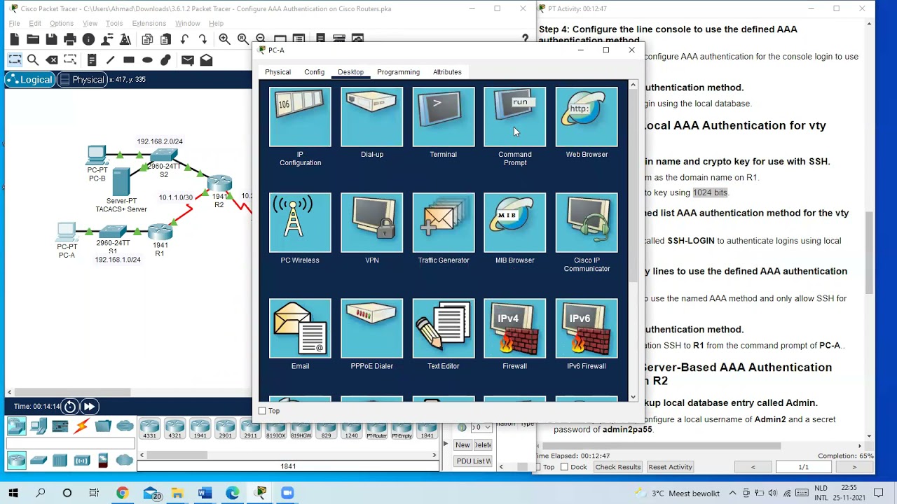 CCNA Security   Configure AAA Authentication on Cisco Routers
