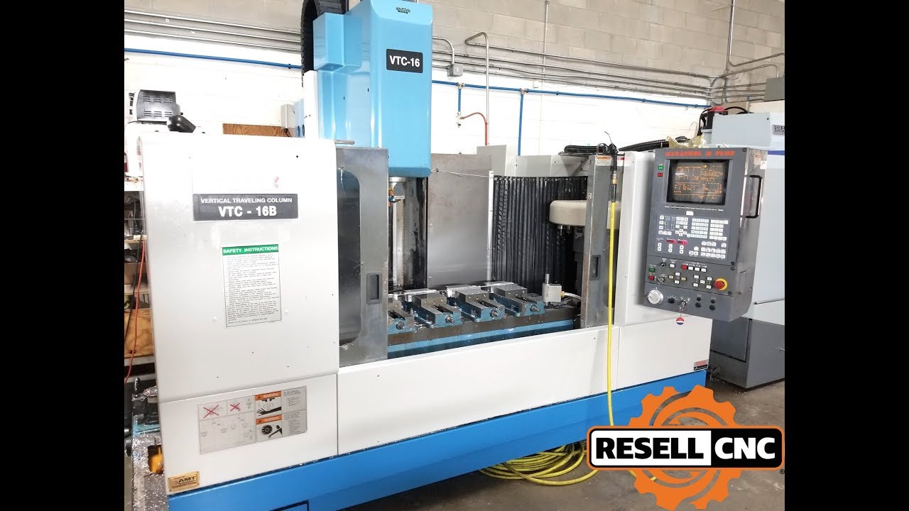 Mazak VTC-16B (1997) CNC Vertical Mill - YouTube