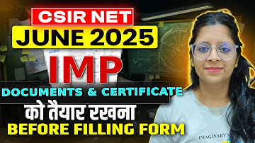 CSIR NET June 2025 Documents Required📃 | CSIR NET June 2025 Application Form Documents