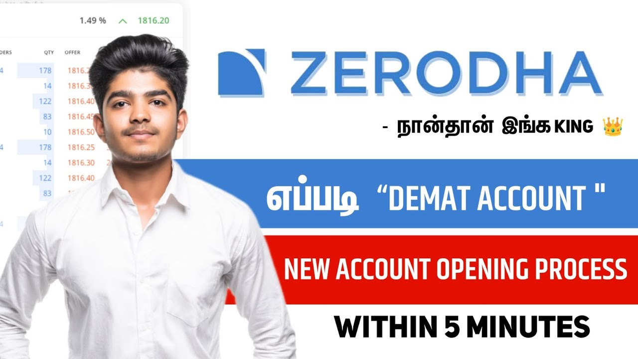 How To Open Account in Zerodha Tamil  Zerodha Demat account opening online 2022