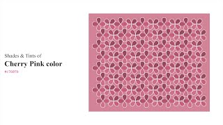 Shades & Tints of Cherry Pink color #c7607b A Warm Violet color, #b0556d, #9a4a5f, #cd7189, #d38398