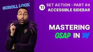 Mastering GSAP Interactions in Webflow – Part 11: Accessible Sidebar with Scroll Lock &amp; Focus Trap