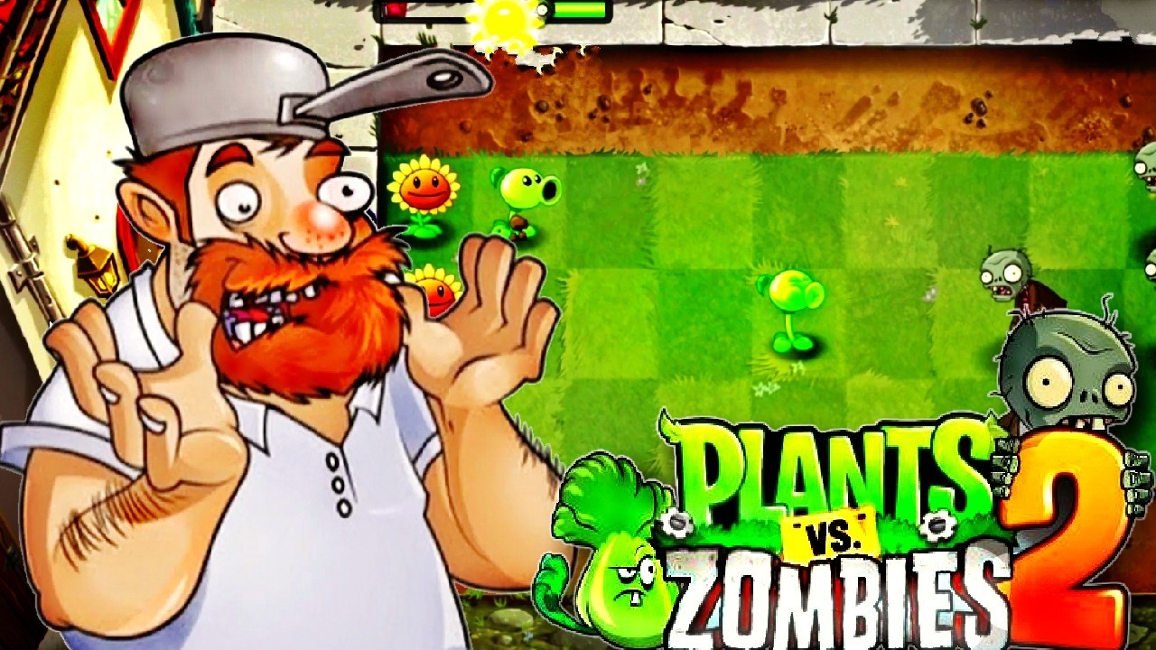 На мой Дом снова напали Зомби  .▶️ Полное прохождение ▶️ Plants vs. Zombies 2