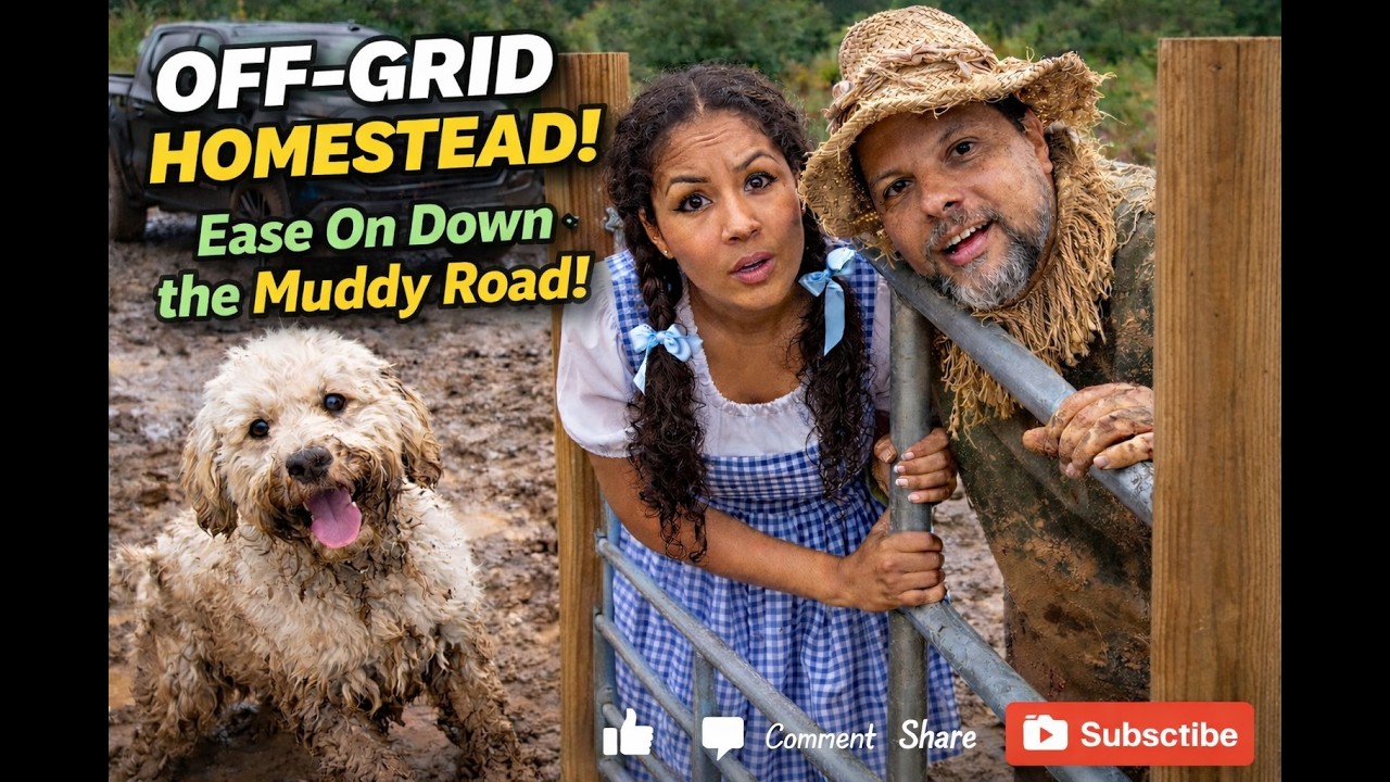 🚨 Грязь против наших мечт о собственном усадьбе! | Началось строительство ворот и забора на усадь...