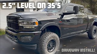 Ram 2500 Cummins 2.5' leveling kit fits 35' tires