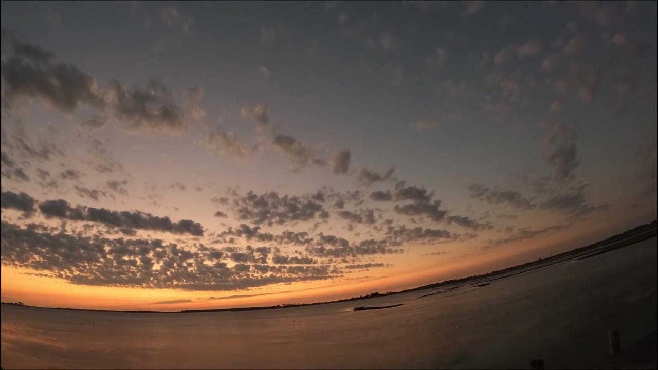 Starry night and sunrise over Oyster Bay Chincoteague VA YouTube