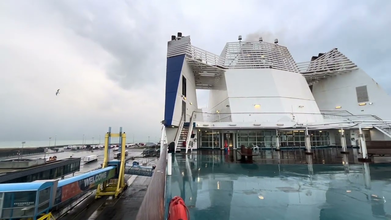 Onboard Brittany Ferries Mont St Michel Departing Ouistreham Caen Normandy France 28/02/26