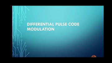 Differential pulse code modulation DPCM