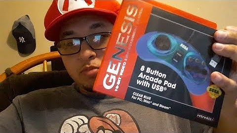 Sega Genesis USB 8 Button Arcade Pad Controller Unboxing