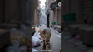 "गरीब बिल्ली का जज़्बा 🐱💔 | असली खुशी का मतलब जानिए"