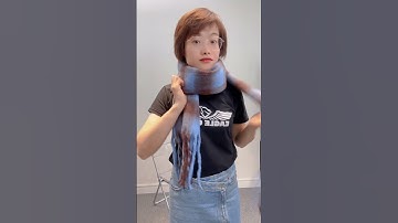 Cách thắt khăn quàng cổ rất đơn giản mà cực sang chảnh #hiendodep #choangkhan