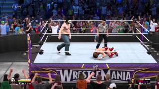 WWE 2K15 Hank Von Helvete wins WWE champion title.