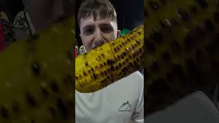 American Tries Grilled Corn at Filipino Night Market #shorts #philippines