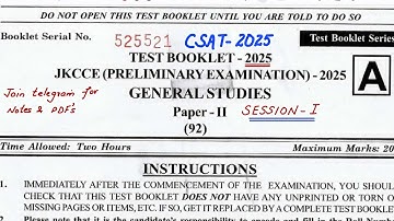 JKPSC CSAT MATHS 2025 PAPER | JKAS | PRELIMS | UPSC | MATHS | JKSSB | JKPSI | SSC | ALP | JK_MATHS