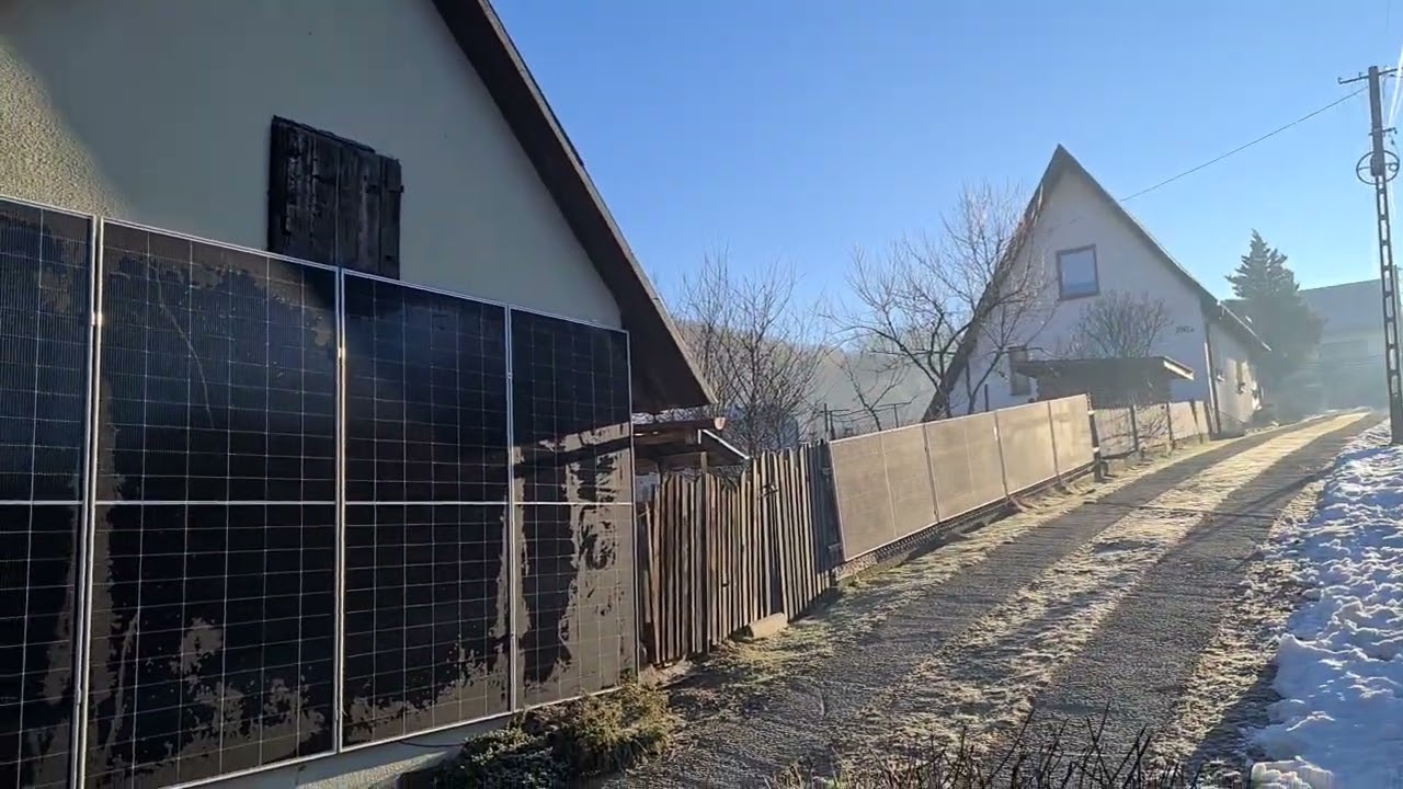 8 rano 26 luty . Pion na południe 2.44wp bifacial dual Glass