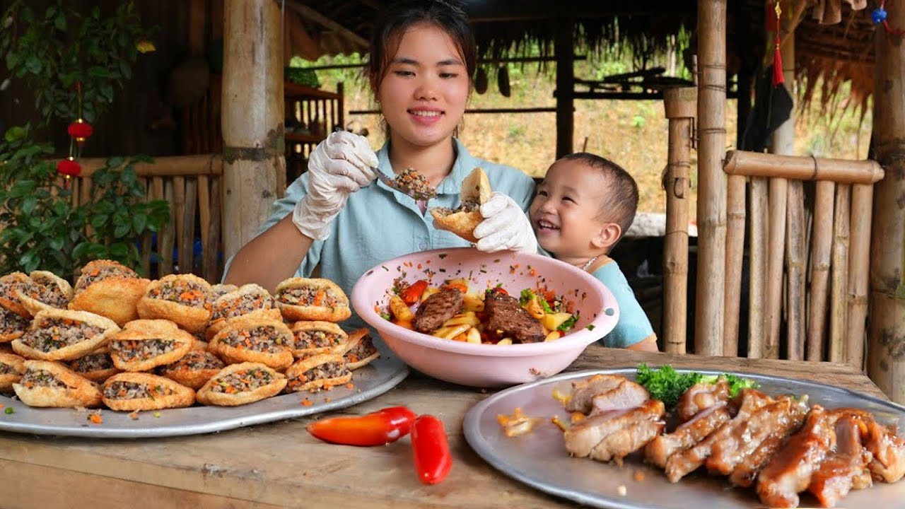 How to Make Meat Loaf -Bring them to the market to sell | Trieju Thi Thuy