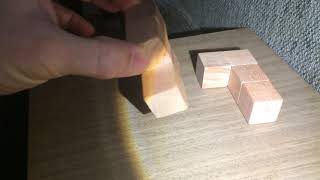 SOMA CUBE WOOD PUZZLE MAKING LADDER